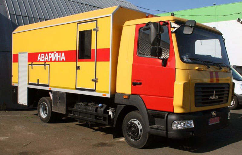 аварийно-ремонтный автомобиль маз