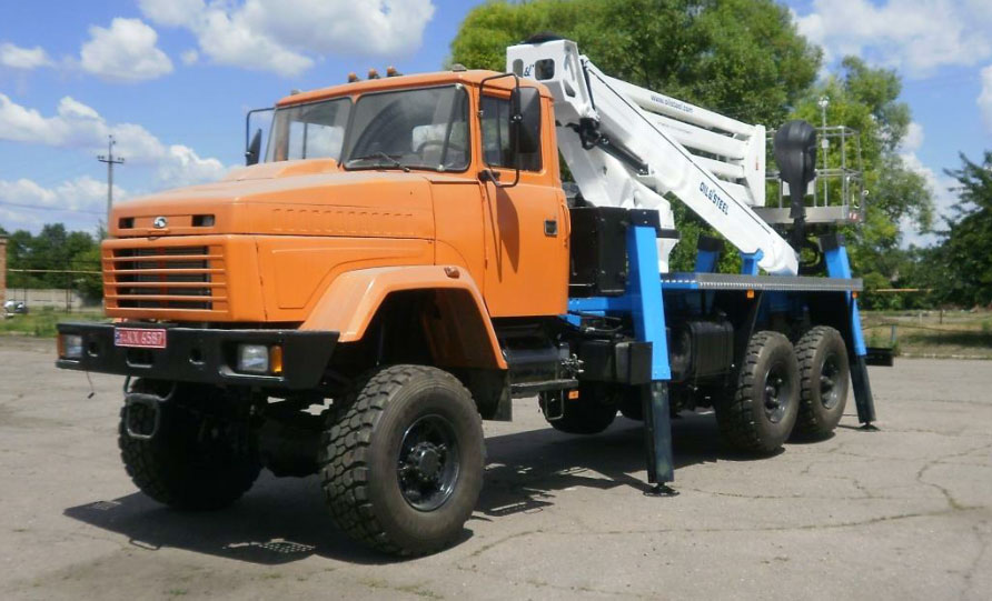 oil steel автовышка на краз