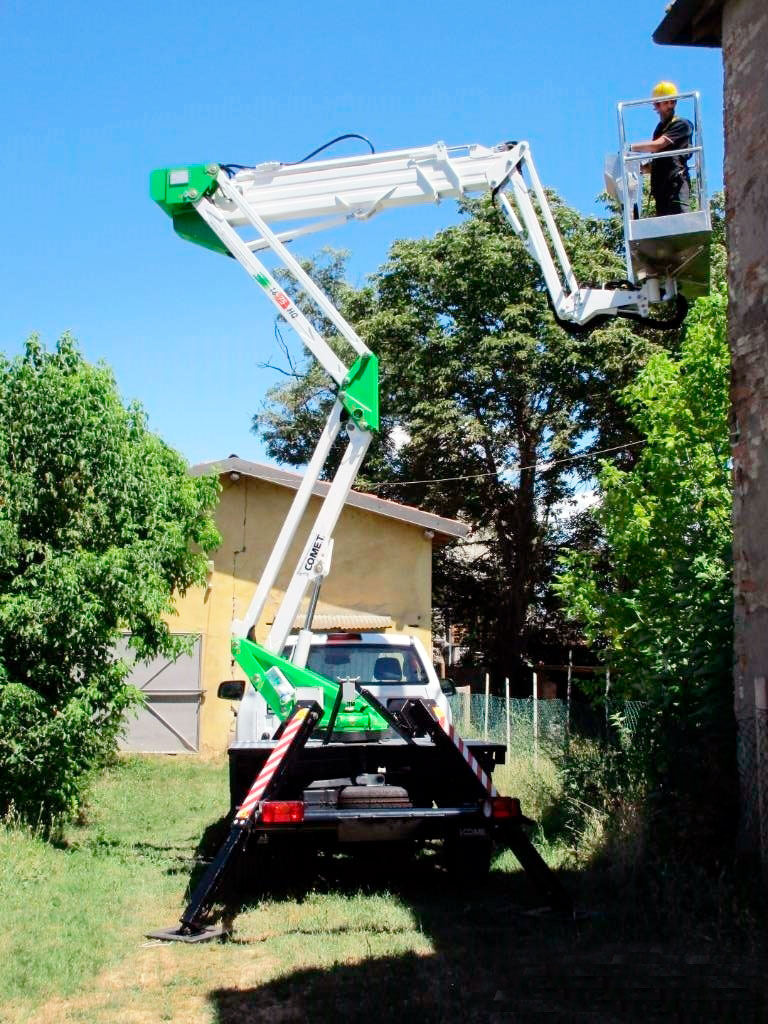 санітарна обробка дерев за допомогою автовишки