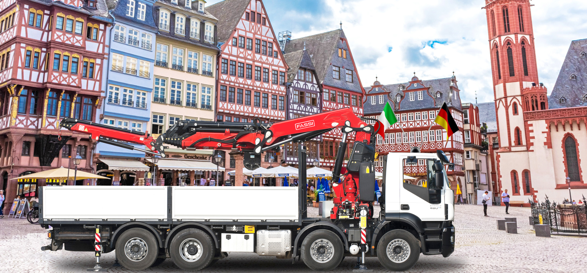 крани маніпулятор fassi в європі