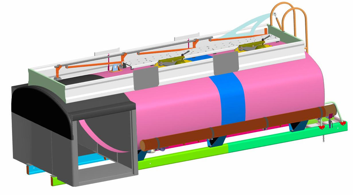 Структура цистерны автотопливозаправщиков