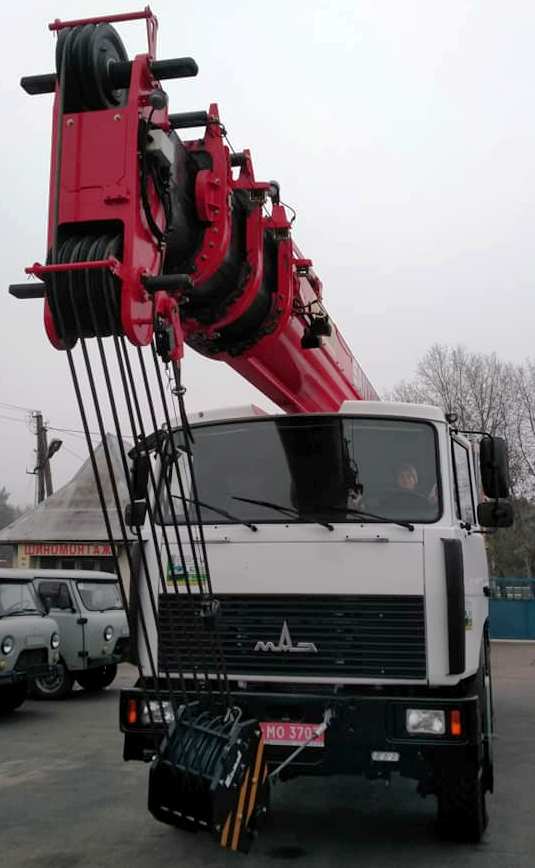 маз автокран