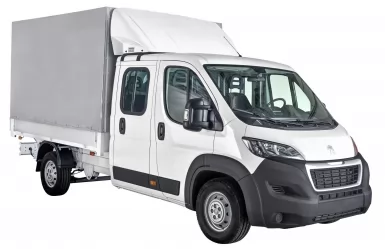 Бортовой автомобиль Peugeot Boxer с тентом, 7 мест