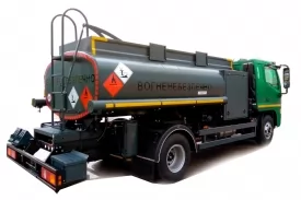 Автотопливозаправщик АТЗ-5 на базе DONGFENG CA91-401 2 секции