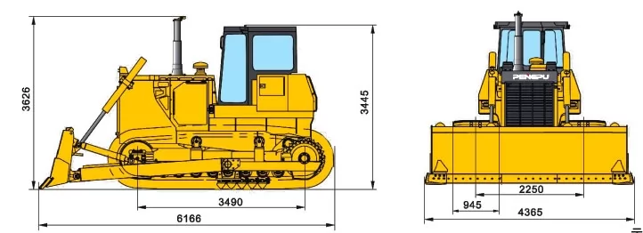 Характеристики Гусеничний бульдозер XCMG TY230S, фото 2