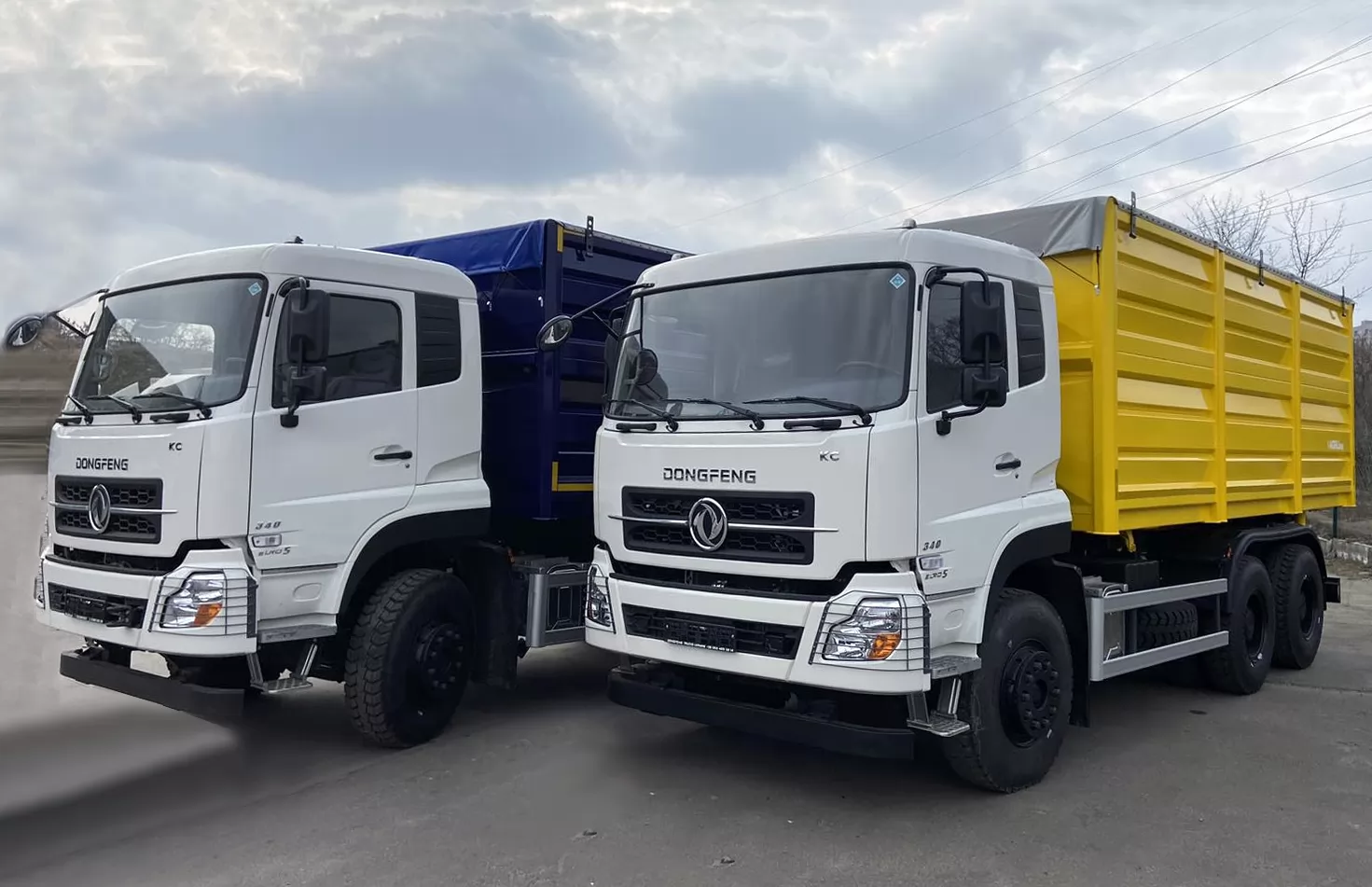 Cамосвал-зерновоз Dongfeng 