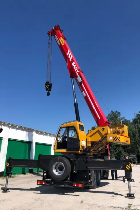 На базе МАЗ собран и отгружен покупателю 25-тонный автокран Palfinger Sany (Австрия-Китай), фото 9