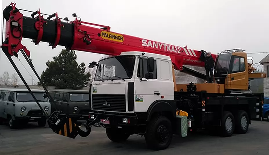 В Украине налажена крупноузловая сборка автокранов Palfinger Sany , фото 3