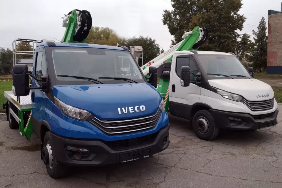 Изготовлены две 18-метровые автовышки Comet на базе IVECO Daily, фото 9