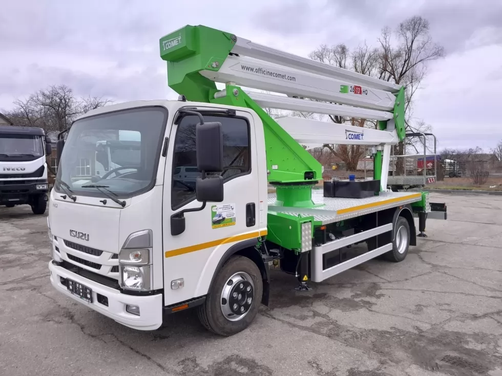 Изготовили автовышку с гуськом на базе ISUZU NQR 90, фото 11