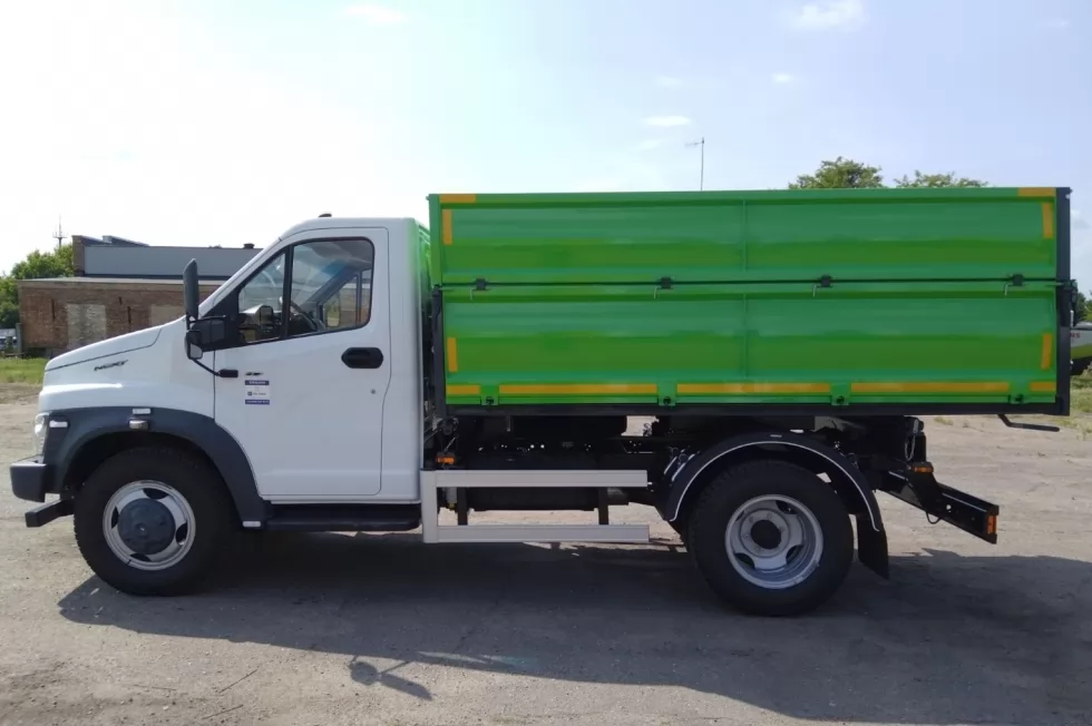 Изготовлен самосвал с надставными бортами на базе HDC, фото 6