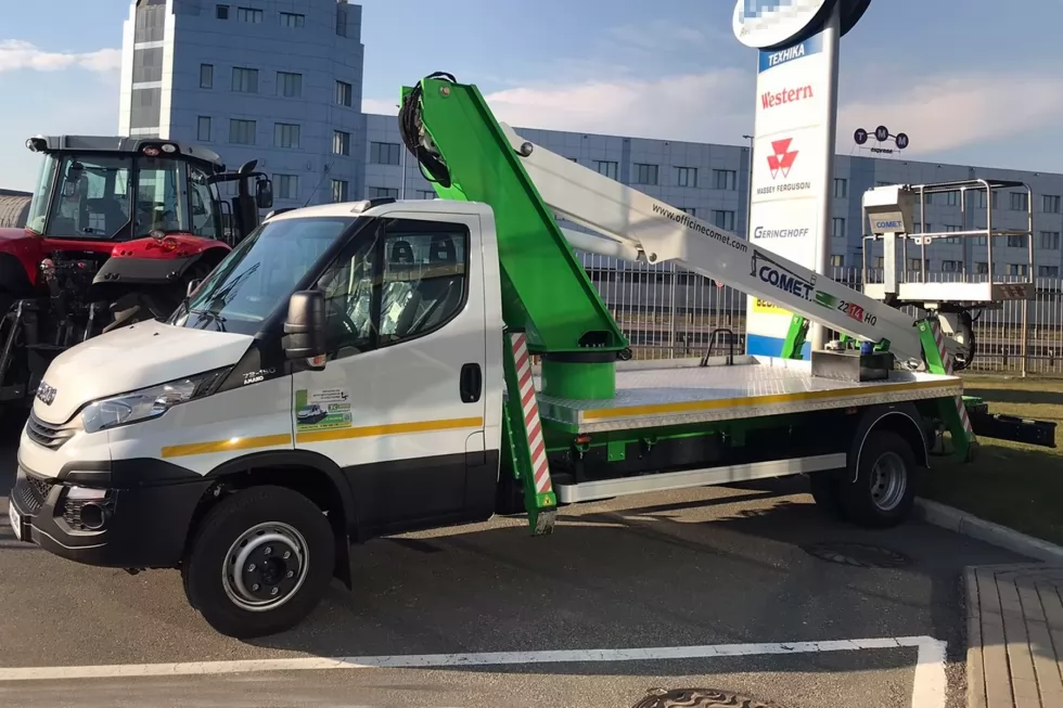 22-метровая автовышка COMET впервые в Украине установлена на шасси IVECO, фото 3