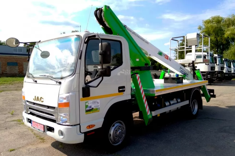 Изготовлена самая популярная автовышка Техкомплект на новой модели шасси JAC, фото 7