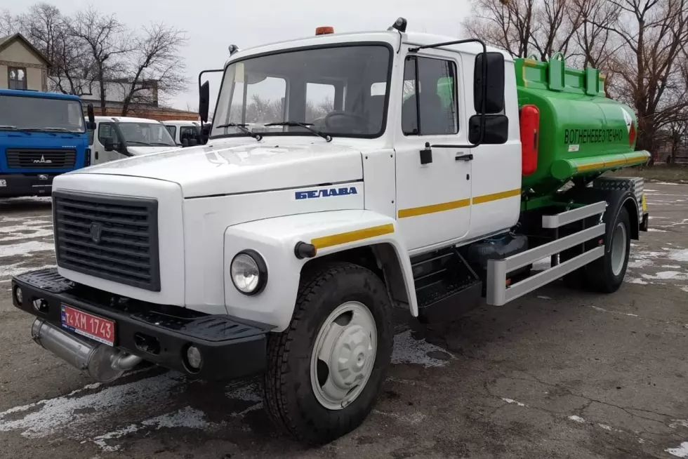 Новый автотопливозаправщик Техкомплект на базе ГАЗ-33098 (БЕЛАВА 1500) с двурядной кабиной, фото 4