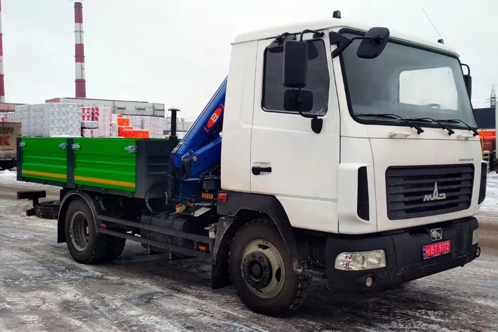 бортовая платформа маз 4371 кму 8023