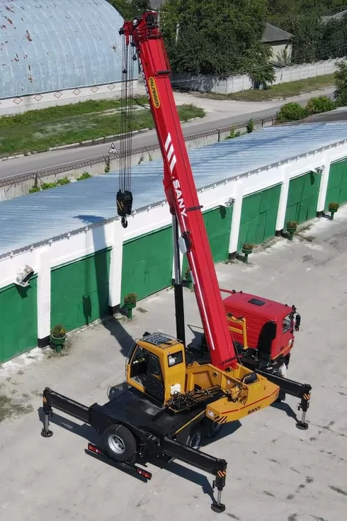 На базе МАЗ собран и отгружен покупателю 25-тонный автокран Palfinger Sany (Австрия-Китай), фото 17