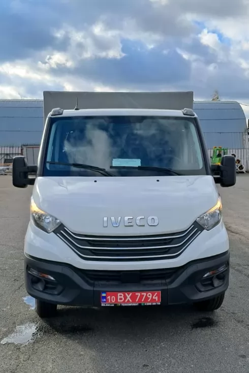 Изготовлена бортовая платформа на базе IVECO Daily с оригинальным тентом, фото 7