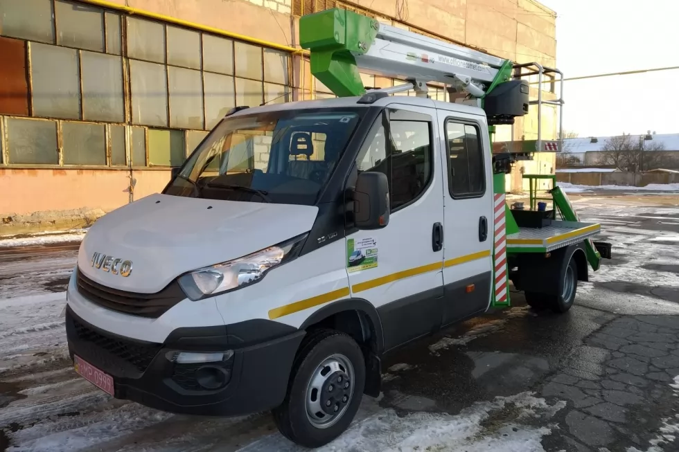 14-метровая автовышка Comet на базе IVECO с двурядной кабиной отправилась в Житомир, фото 6