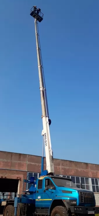 Успешно отремонтирована автовышка ВИПО-28 на базе УРАЛ, фото 1