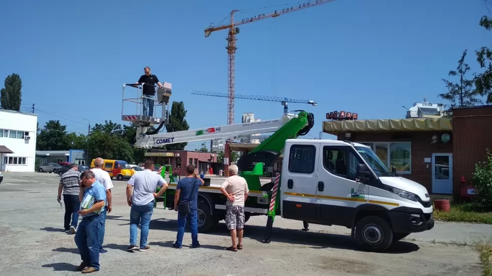 автовышка 18 м на iveco daily дтек