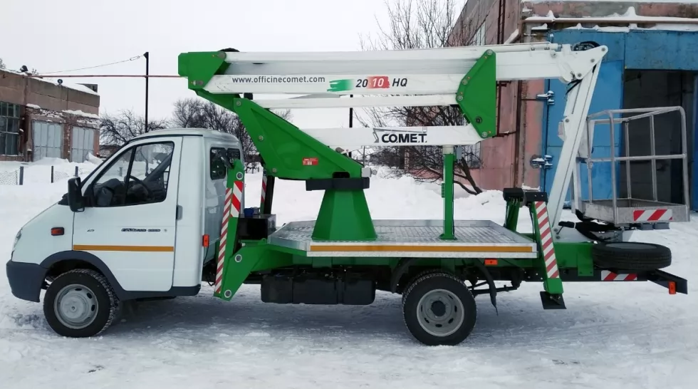 В край виноделов отправилась итальянская автовышка COMET 20 | 2 | 10 HQ JIB на базе ГАЗ-330202 Газель, фото 7