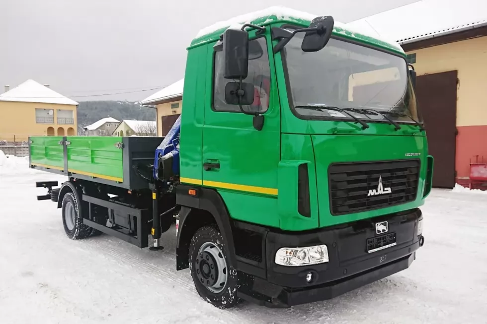 В корпорацию Закарпатьеоблэнерго отправился работать новый бортовой автомобиль МАЗ с КМУ PM, фото 9