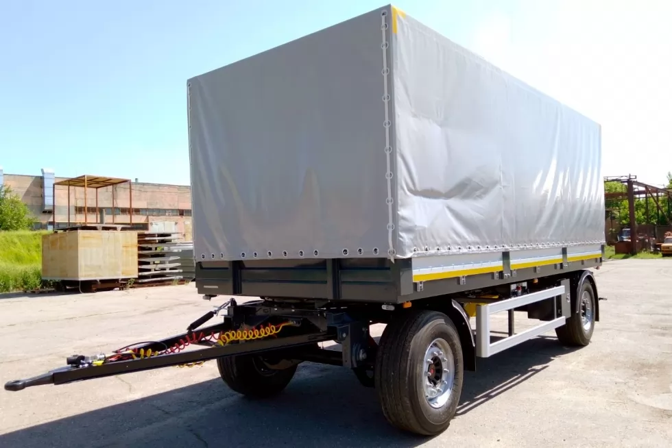 Готовится к отгрузке автопоезд на базе FORD Trucks и прицепа собственного производства Техкомплект, фото 12