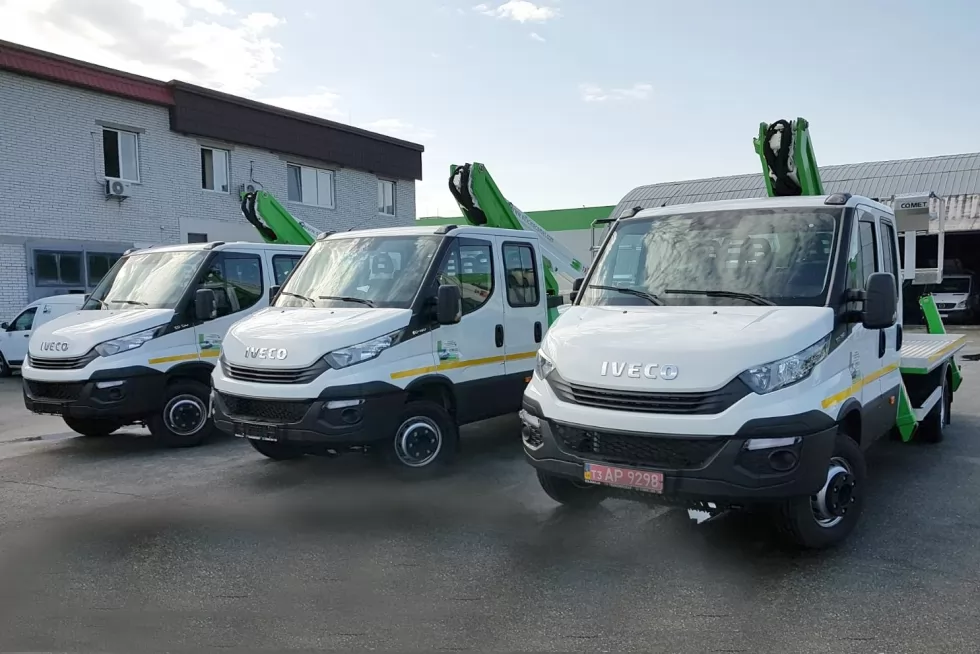 Изготовлена 100-я автовышка на базе IVECO Daily Dual Cab, фото 3