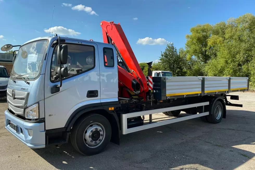 На базе FOTON AUMARK BJ1128 изготовлена новая бортовая платформа с КМУ, фото 4