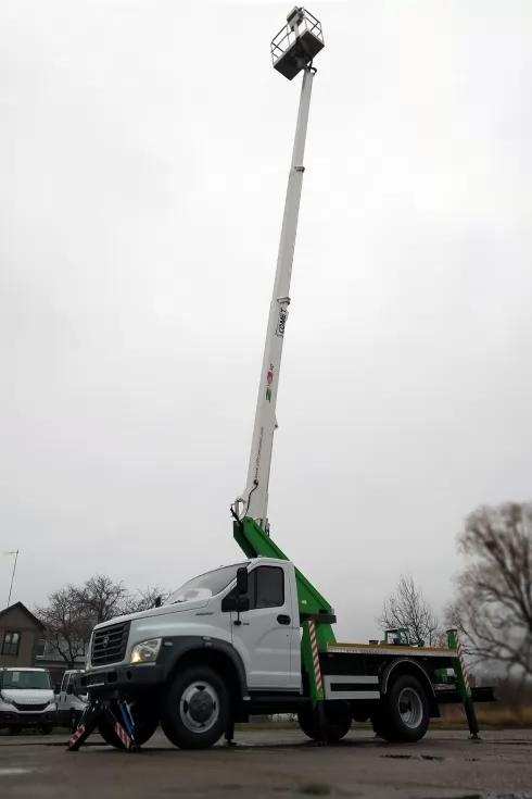 Изготовлена новая автовышка Comet 18 м на базе GAZON Next (HDC Белава), фото 20