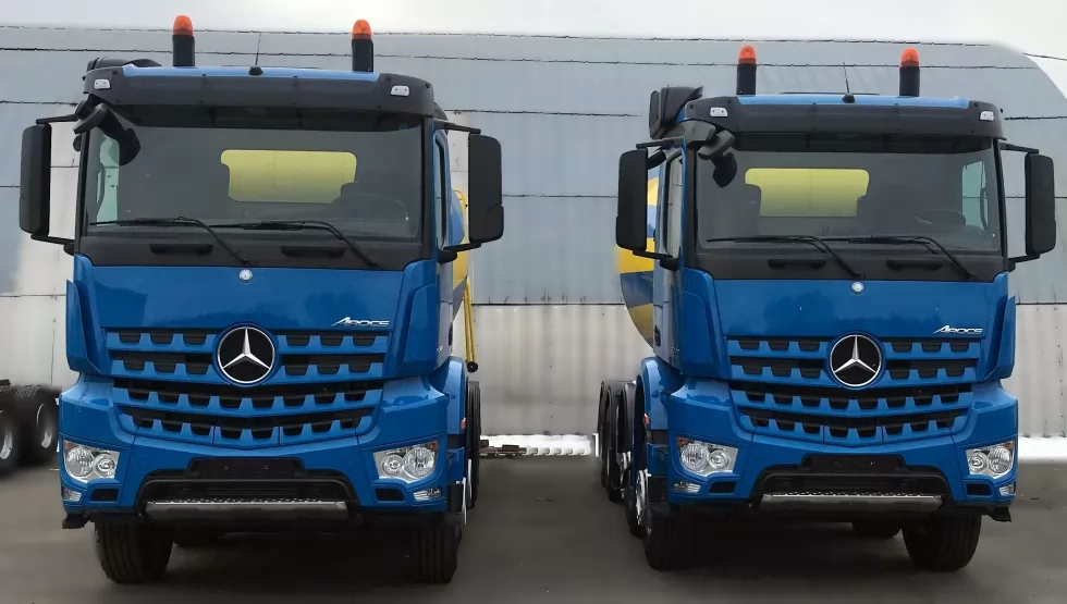 Автобетоносмесители IMER Group LT 9.7H успешно установлены на Mercedes, фото 1