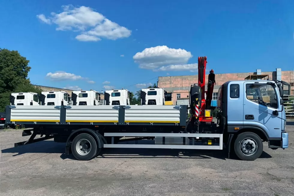 На базе FOTON AUMARK BJ1128 изготовлена новая бортовая платформа с КМУ, фото 7