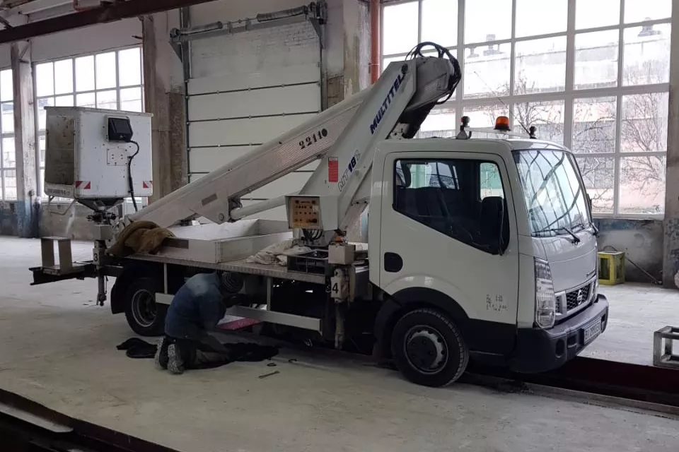 Успешно отремонтирована 18-метровая автовышка Multitel MT 182, фото 4
