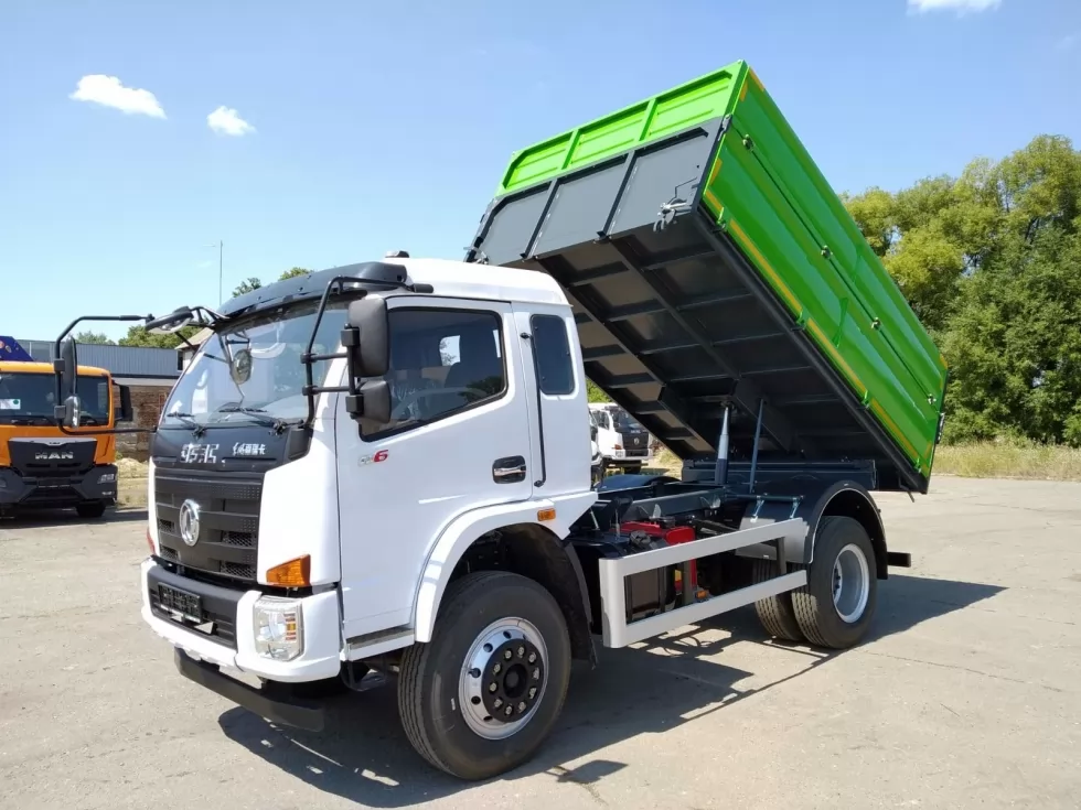 Китайское шасси DONGFENG EQ3165 и самосвальный кузов от Техкомплект - сделали самосвал с г/п 6,5 тонн!, фото 7