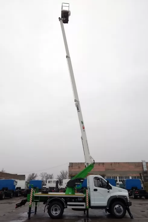 Изготовлена новая автовышка Comet 18 м на базе GAZON Next (HDC Белава), фото 9
