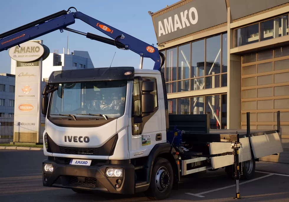  Предприятие Укрэнерго Западная Энергосистема получило бортовой автомобиль с КМУ PM 9024, фото 3