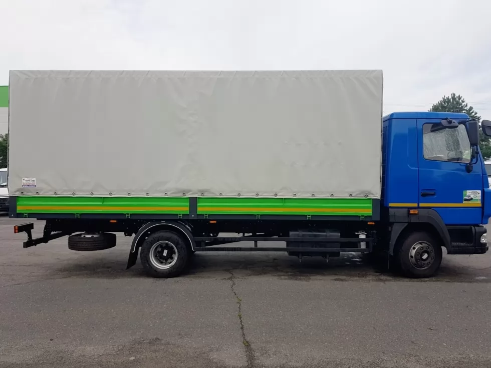 Для Закарпатьеоблэнерго изготовлены 2 бортовые платформы с тентом, фото 8