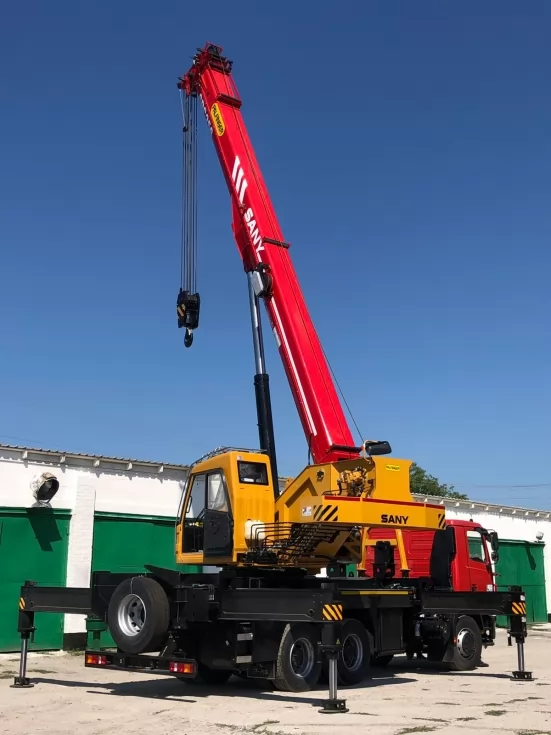 На базе МАЗ собран и отгружен покупателю 25-тонный автокран Palfinger Sany (Австрия-Китай), фото 12