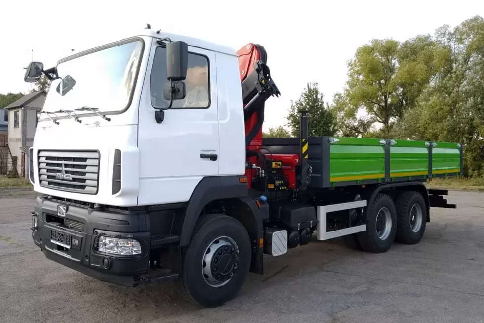 Изготовлены 2 бортовые платформы с кранами-манипуляторами Palfinger PK 15500 Performance, фото 3