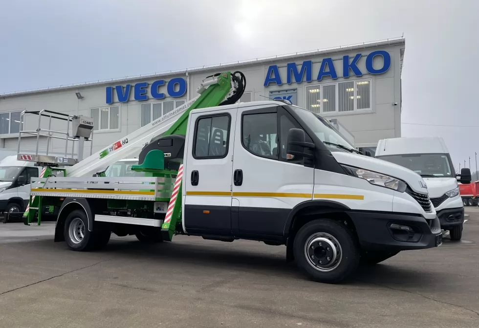 Для клиента АМАКО-Украина изготовлена новая автовышка 18 м на базе IVECO Daily 70C16, фото 7