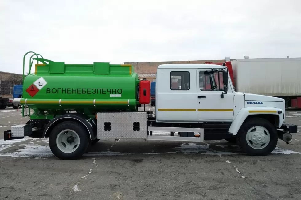 бензовоз атз 5 на газ 3309 кабина 7 мест