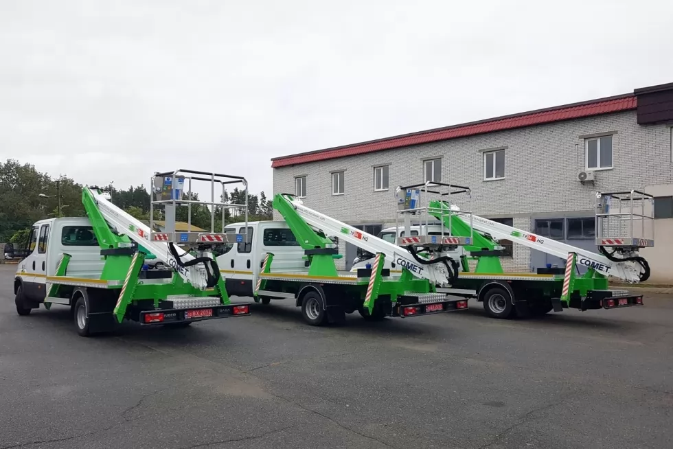 У Львовоблэнерго - еще 3 новых автовышки Comet 18 м на базе IVECO Daily Dual Cab, фото 4