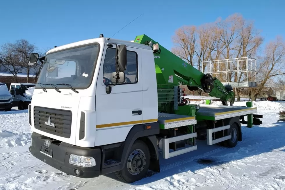 Столичный вуз приобрел южнокорейский автогидроподъемник SKYMAN DS300 на базе МАЗ-4371, фото 11