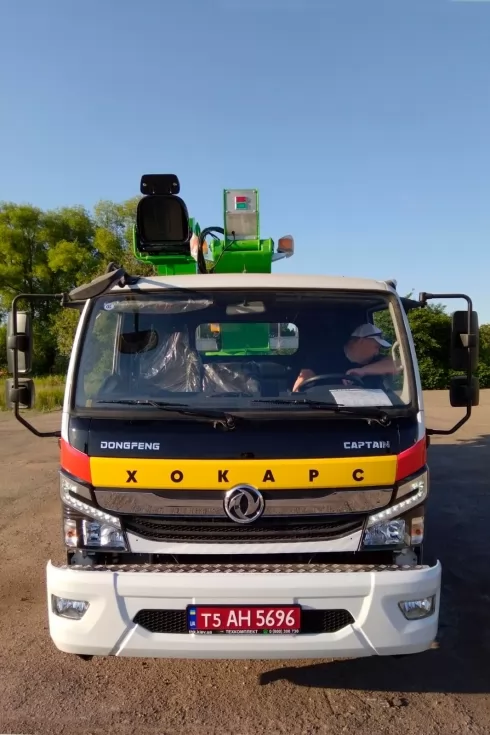 Техкомплект собрал очередную корейскую автовышку 30 м и впервые установил на шасси DONGFENG, фото 5