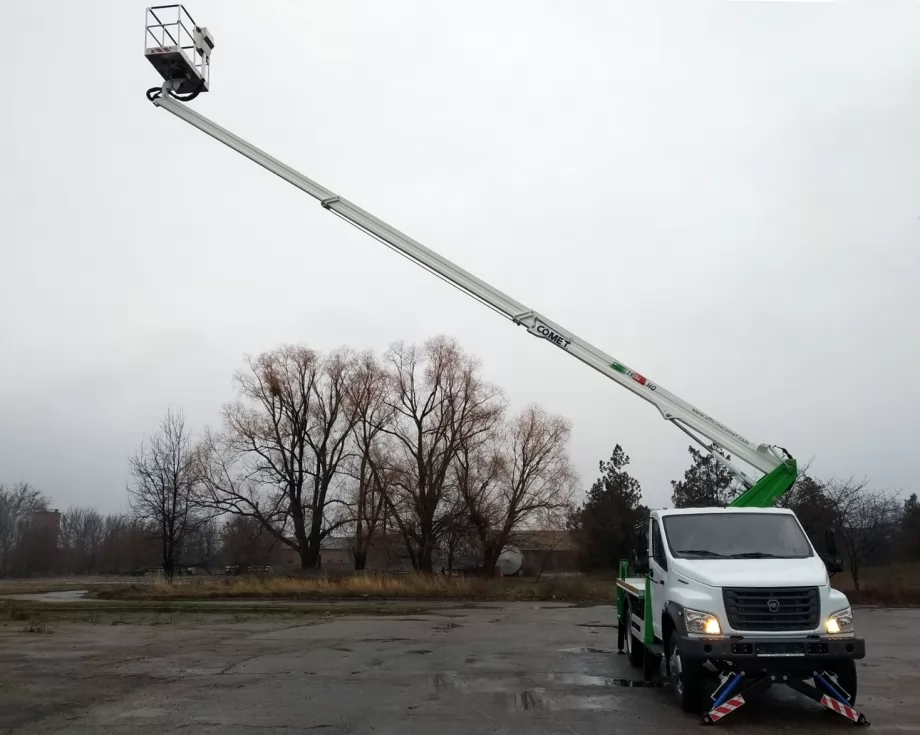 Изготовлена новая автовышка Comet 18 м на базе GAZON Next (HDC Белава), фото 3