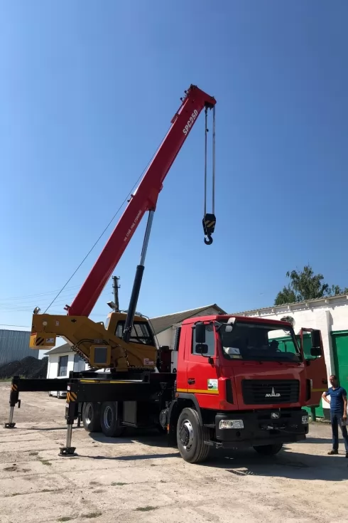 На базе МАЗ собран и отгружен покупателю 25-тонный автокран Palfinger Sany (Австрия-Китай), фото 8