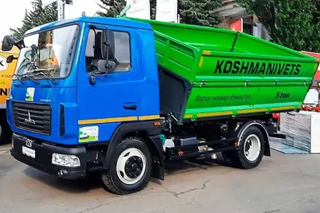самосвал кошмановец 5 т на маз 4371