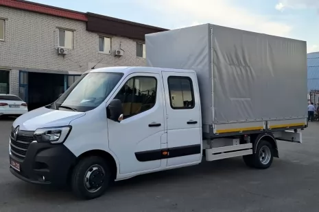 Изготовлен бортовой автомобиль RENAULT MASTER с особенностями в конструкции платформы