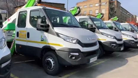 Киевгорсвет обновил свой парк спецтехники новыми автовышками Comet