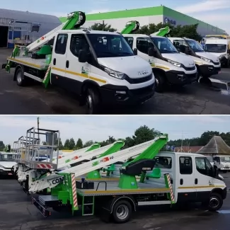 Изготовлена 100-я автовышка на базе IVECO Daily Dual Cab